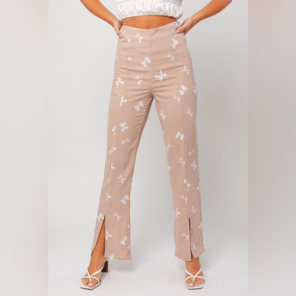 Bow Print Pants